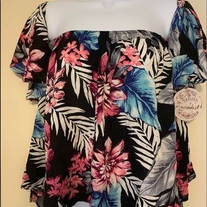 Floral, fun, feminine top!
